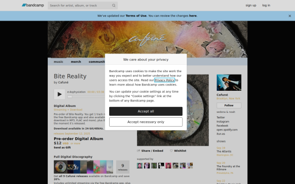 wearecafune.bandcamp.com
