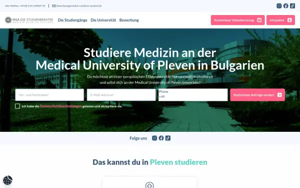 www.medizinstudium-pleven.de