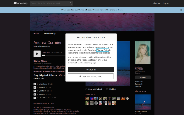 andreacormier.bandcamp.com
