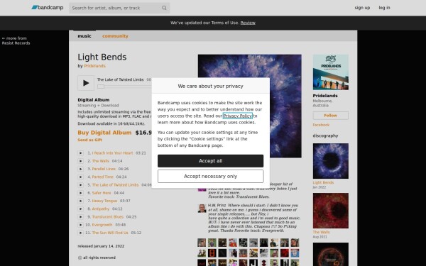 pridelands.bandcamp.com