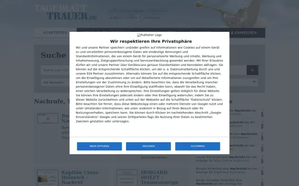 www.tageblatt-trauer.de