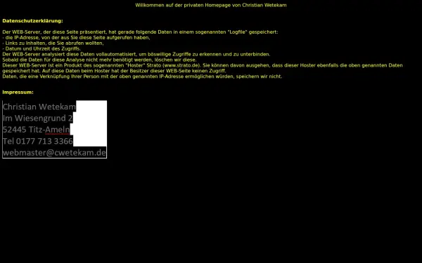 cwetekam.de