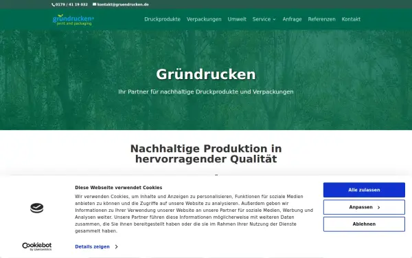 www.gruendrucken.de