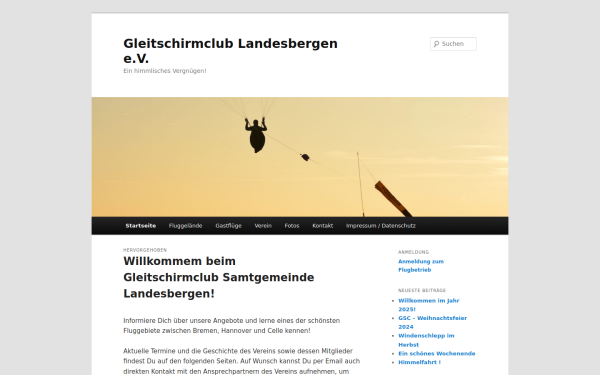 gleitschirmclub-landesbergen.de