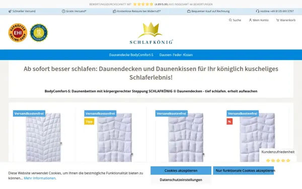 www.daunendecke-schlafkoenig.de