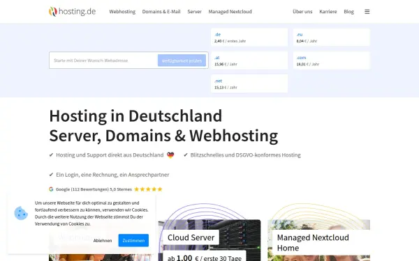 www.hosting.de
