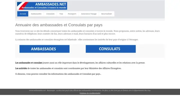 www.ambassades.net