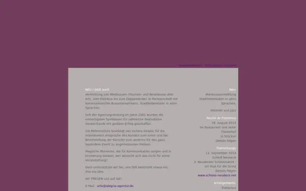 alegria-agentur.de