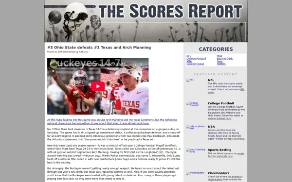 www.scoresreport.com