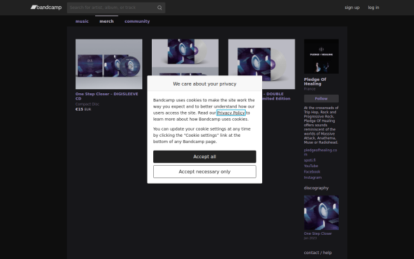 pledgeofhealing.bandcamp.com