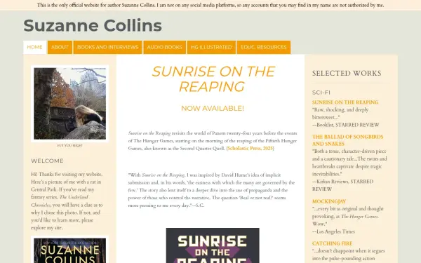 www.suzannecollinsbooks.com