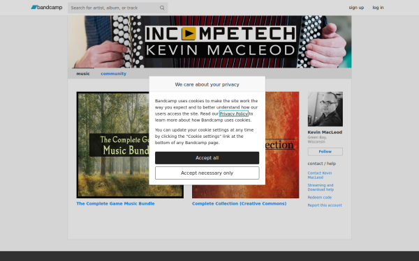 kevinmacleod.bandcamp.com