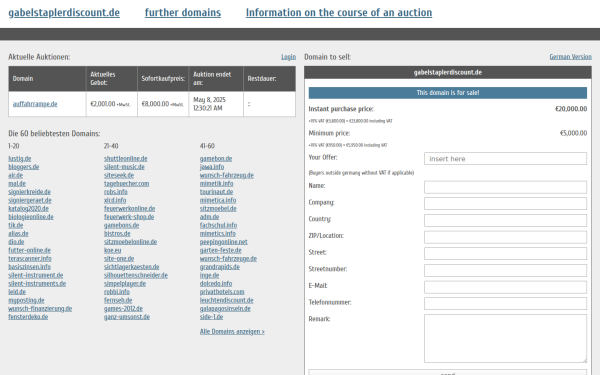gabelstaplerdiscount.de.domain-auktionen.info