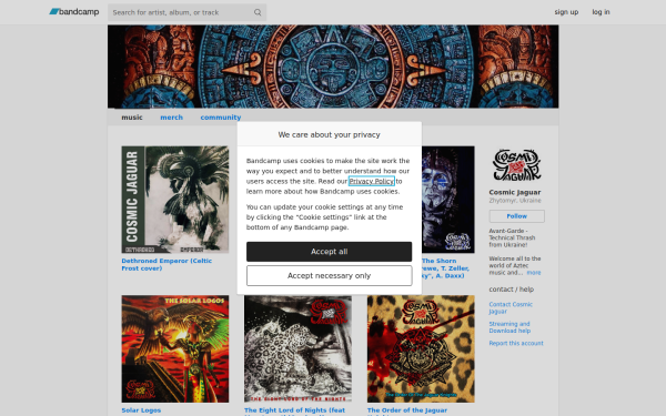 cosmicjaguar.bandcamp.com