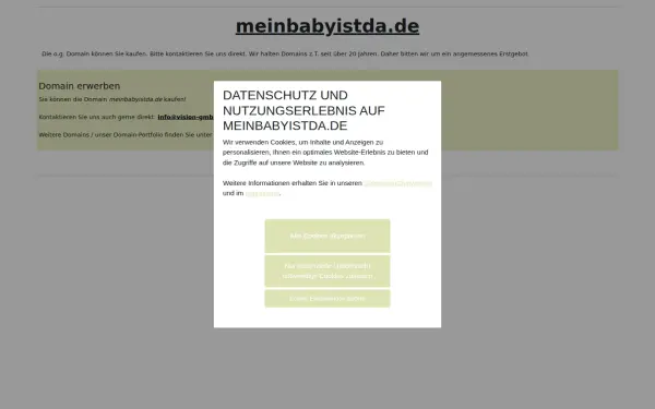www.meinbabyistda.de