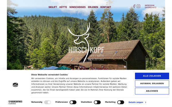hirschkopfhuette.de