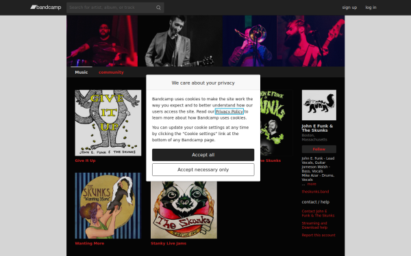 johnefunkandtheskunks.bandcamp.com