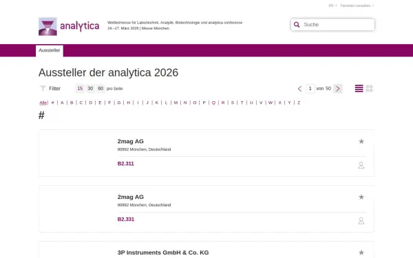 exhibitors.analytica.de