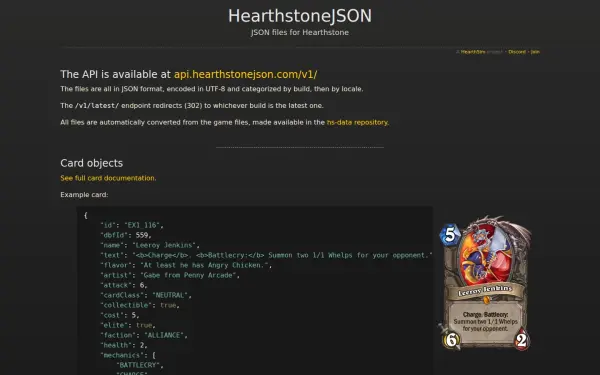 hearthstonejson.com
