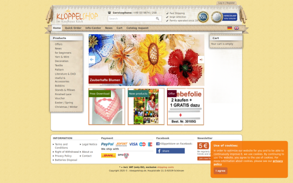 www.kloeppelshop.de