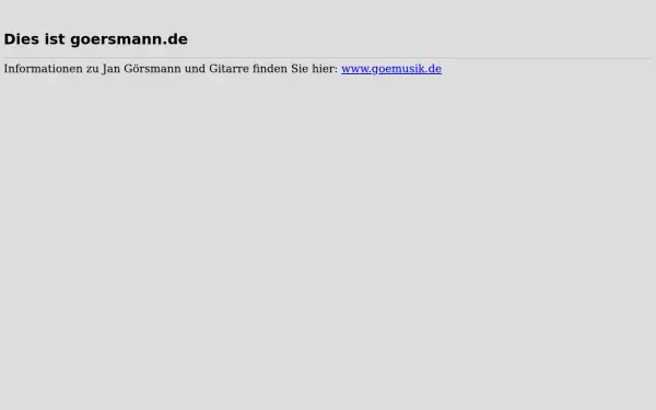 goersmann.de