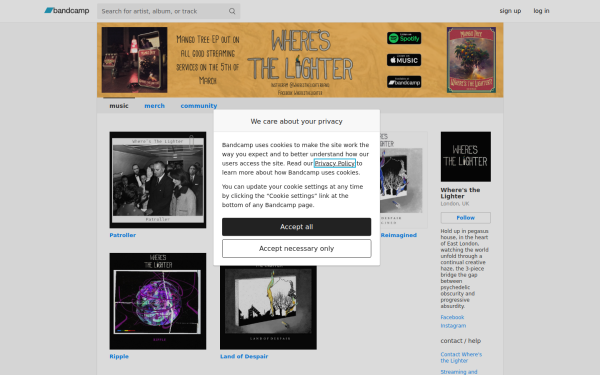 wheresthelighter.bandcamp.com