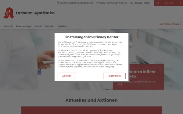 www.lorbeer-apotheke-bielefeld.de