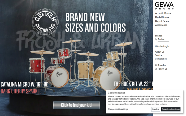 gewadrums.com
