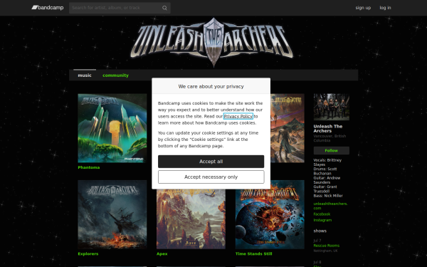 unleashthearchers.bandcamp.com