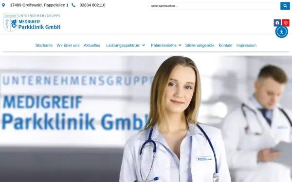 medigreif-parkklinik.de