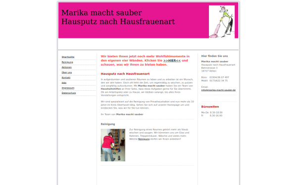 www.marika-macht-sauber.de