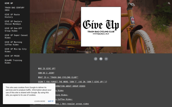 www.giveup.bike