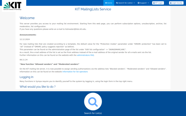 www.lists.kit.edu