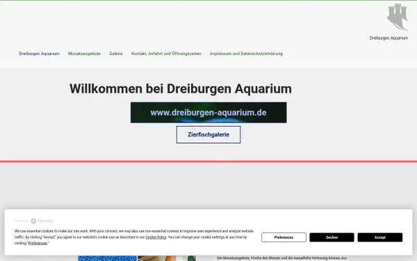www.dreiburgenaquarium.de