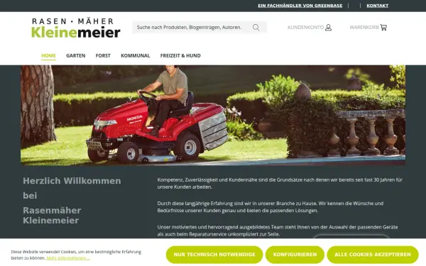 www.rasenmaeher-kleinemeier.de