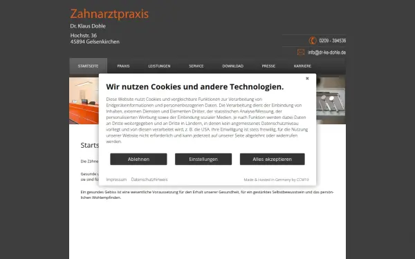 www.zahnarztpraxis-dohle.de