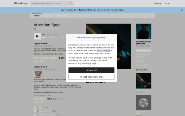 hundredmillionthousand.bandcamp.com