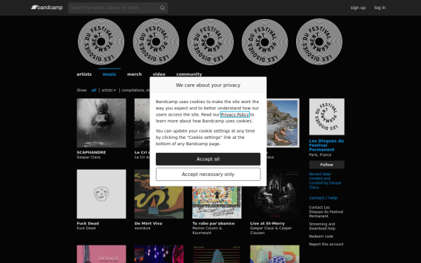 lesdisquesdufestivalpermanent.bandcamp.com