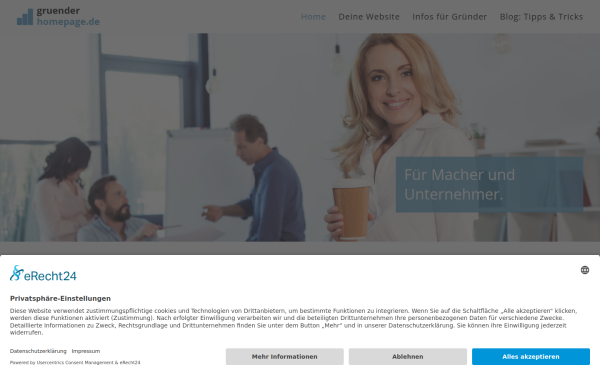 www.gruenderhomepage.de