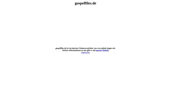 gospelfiles.de