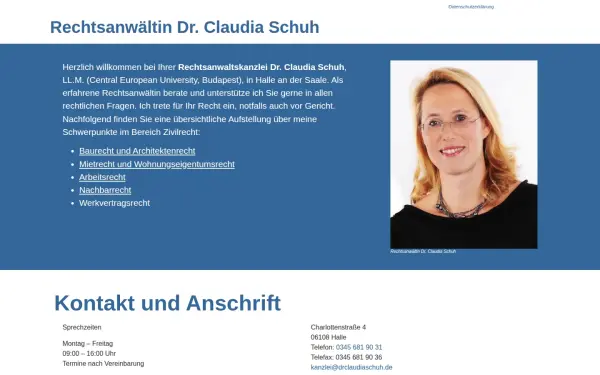 www.drclaudiaschuh.de