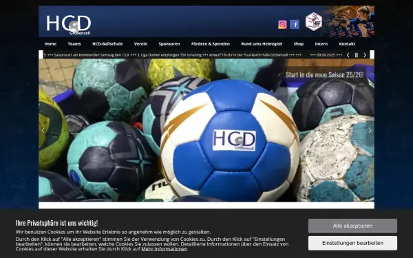 www.hcdgroebenzell.de