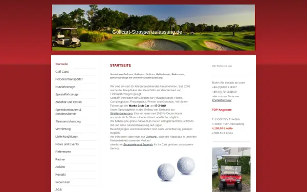 www.golfcart-strassenzulassung.de