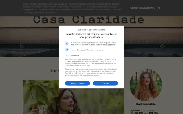 www.casaclaridade.com