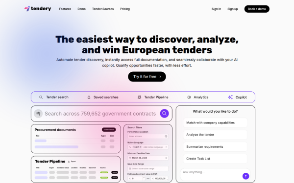 www.tendery.ai