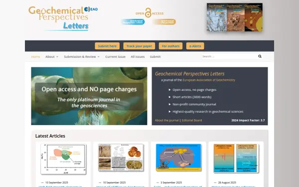 www.geochemicalperspectivesletters.org