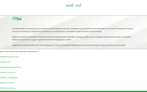 www.maik-web.de