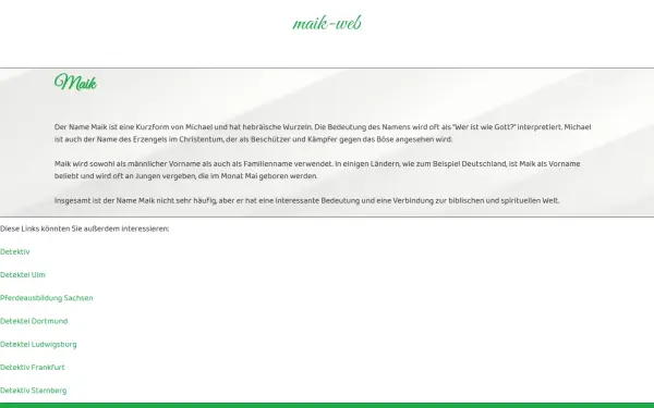 www.maik-web.de