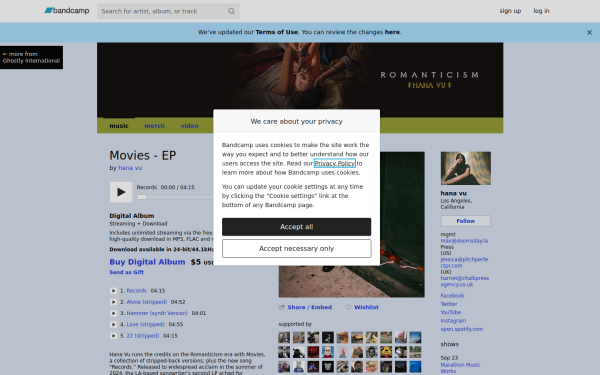 hanavu.bandcamp.com