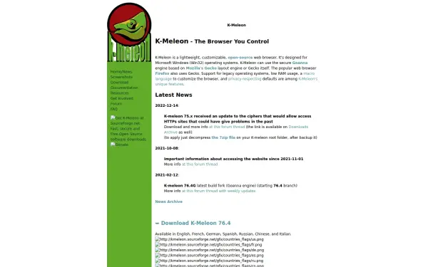 kmeleonbrowser.org